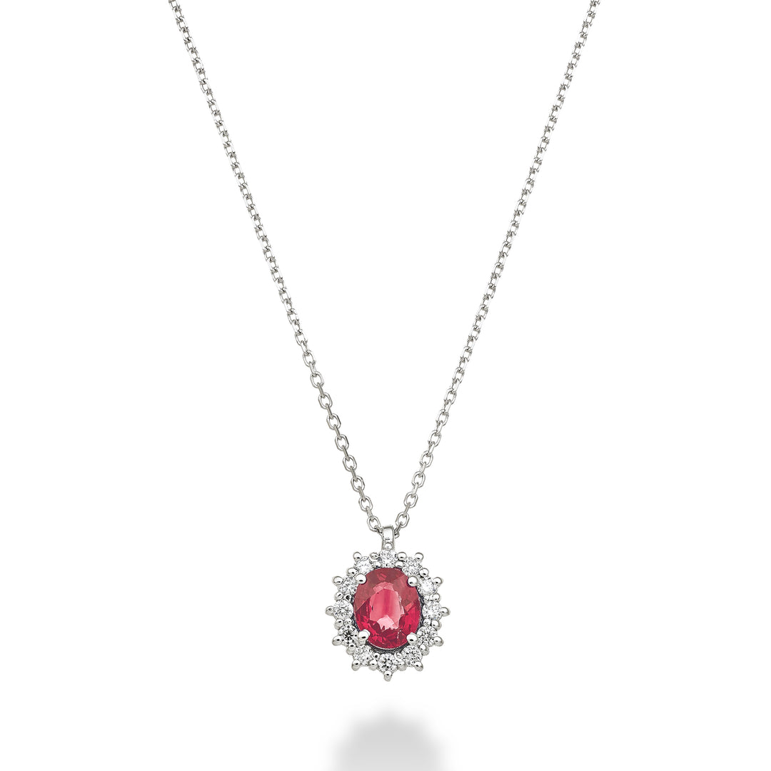 Nihama cl 9k Rubin n. oval 5x4 ct.0,40 Durchm. 0,10 ct ND5126R4RBN