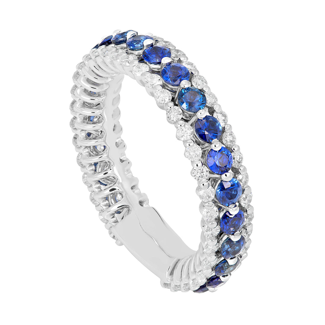 Golay Mehrreihiger Ring 3 Reihen Diamanten und Saphire ABE1034-0523Z-11334110008