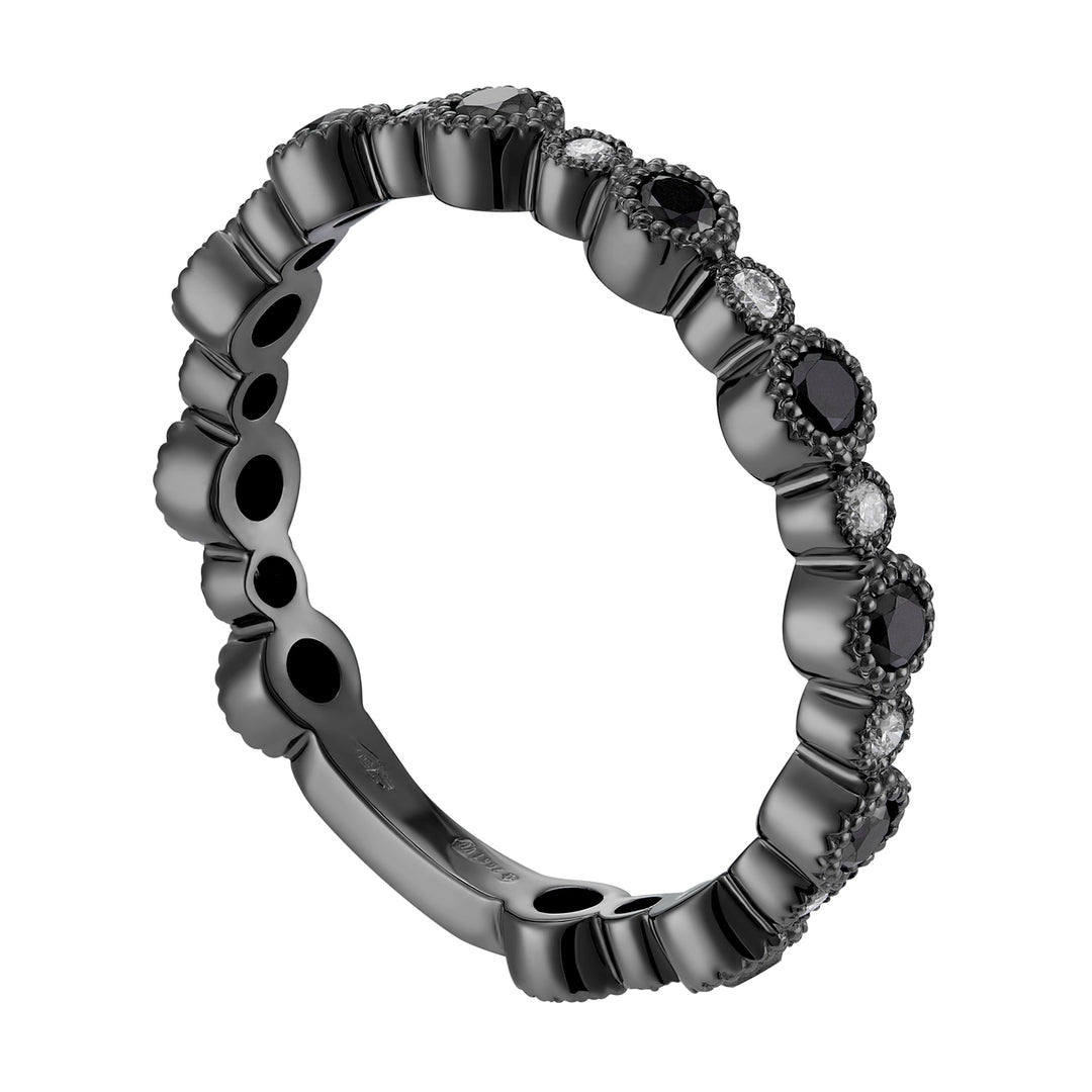 World Diamond Group veretta tondi diamanti bianchi e black AET026BBKDI2-18199110022