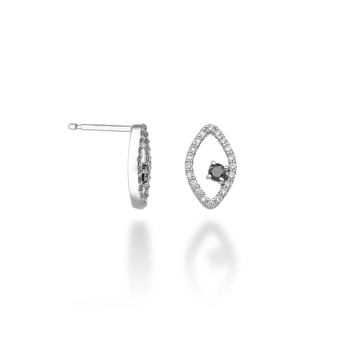 World Diamond Group or 18k "eye" black diamond ct. 0.20 dia ct. 0.30 GO5140O4BK050