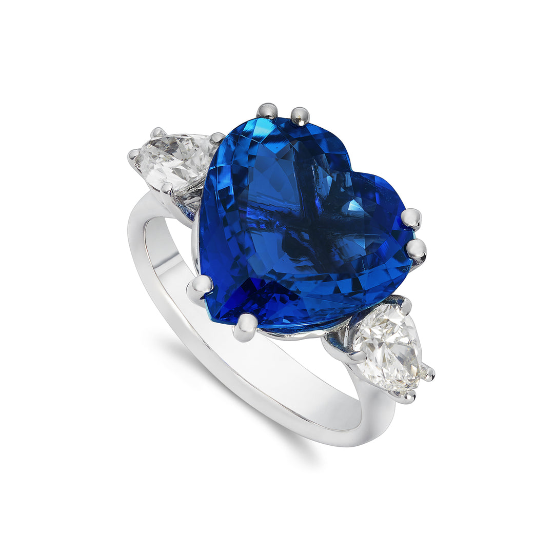 Bague Golay avec coeur tanzanite 7,44 ct et diamants APU480DITZ-22335110017