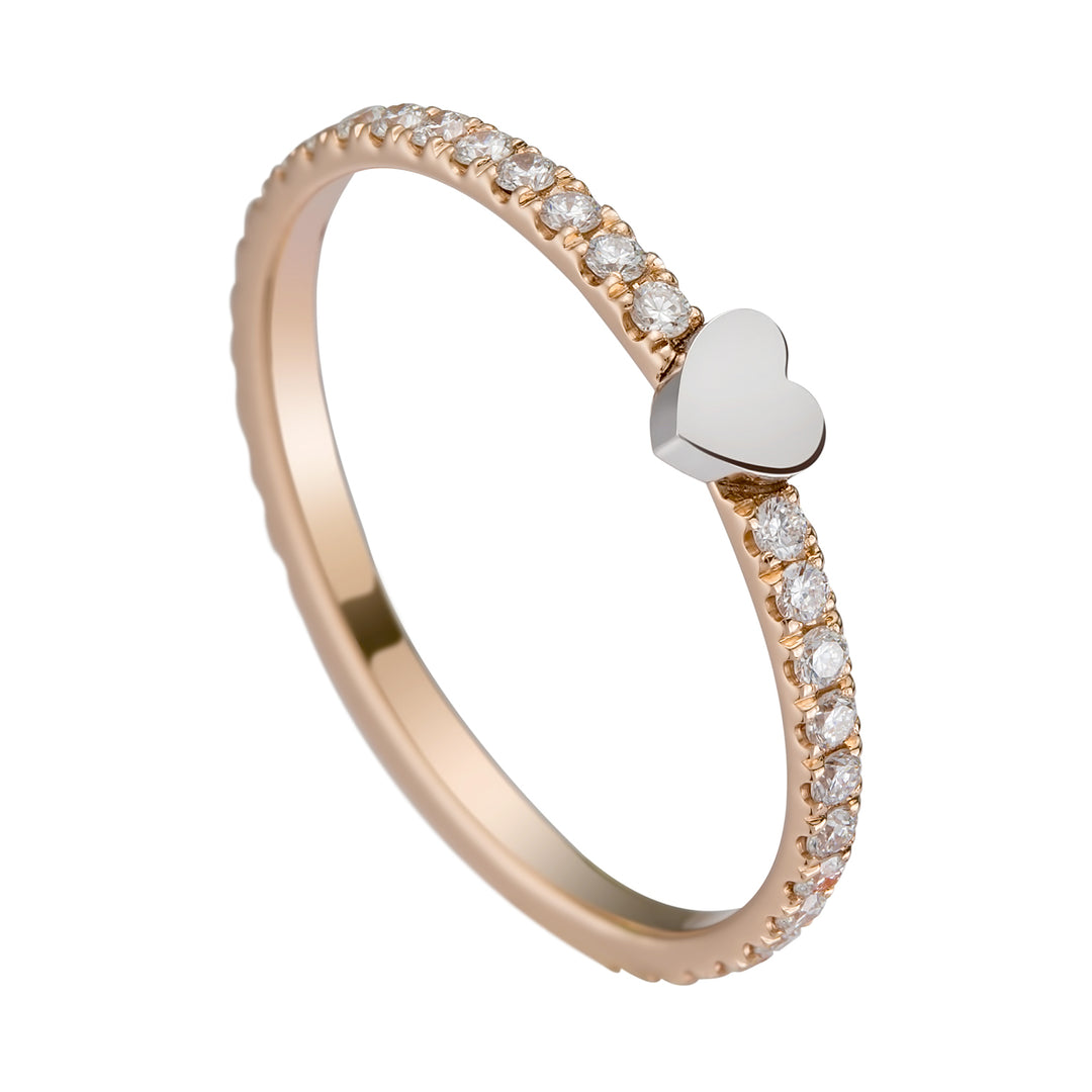 Golay anello girodito diamanti con cuore ""alta"" AET033DI2-19025110060