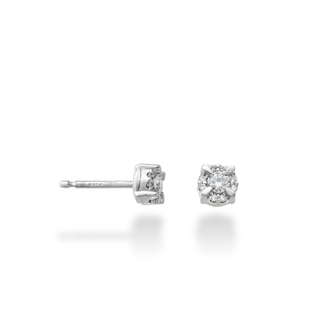 World Diamond Group Ohrringe p.luce Diamanten zwischen Zinken 0,19 ct OPLC421DI19-24128110017