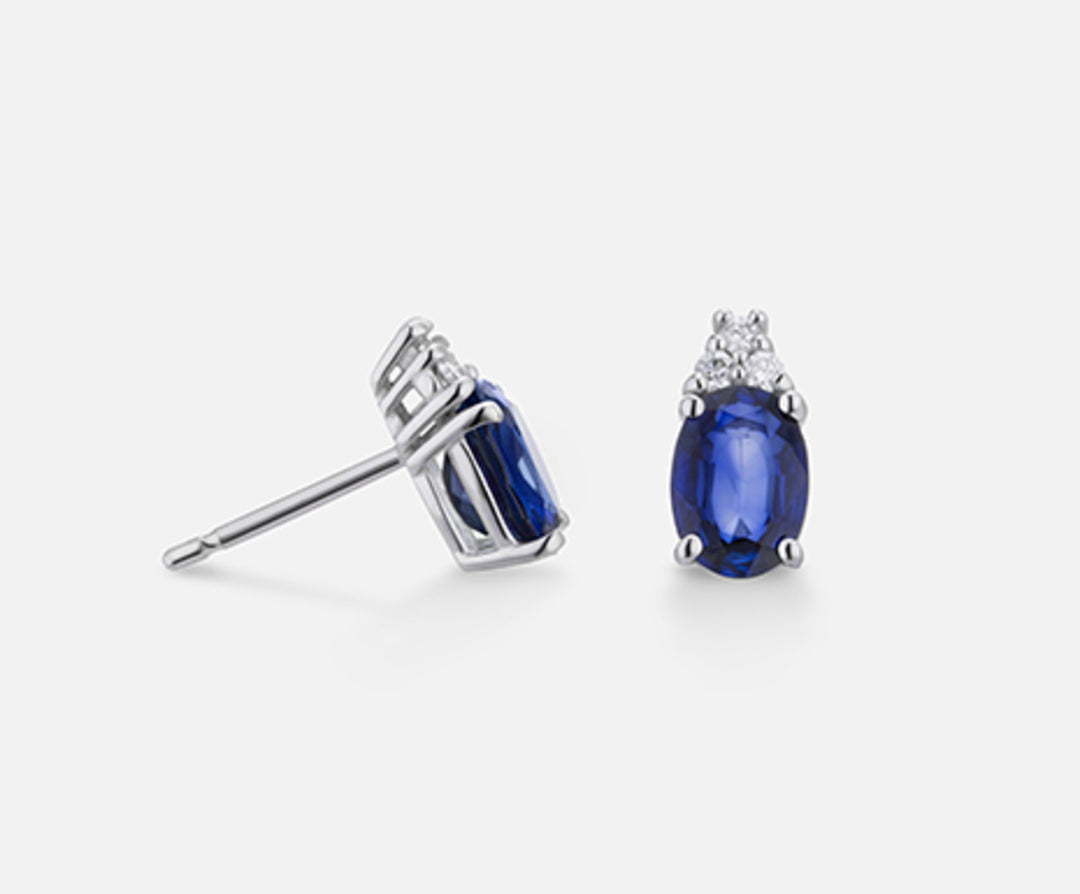 Nihama or 18k sapphire no. oval 7x5 ct.2.10 dia ct.0.09 NO5034O4ZFN210