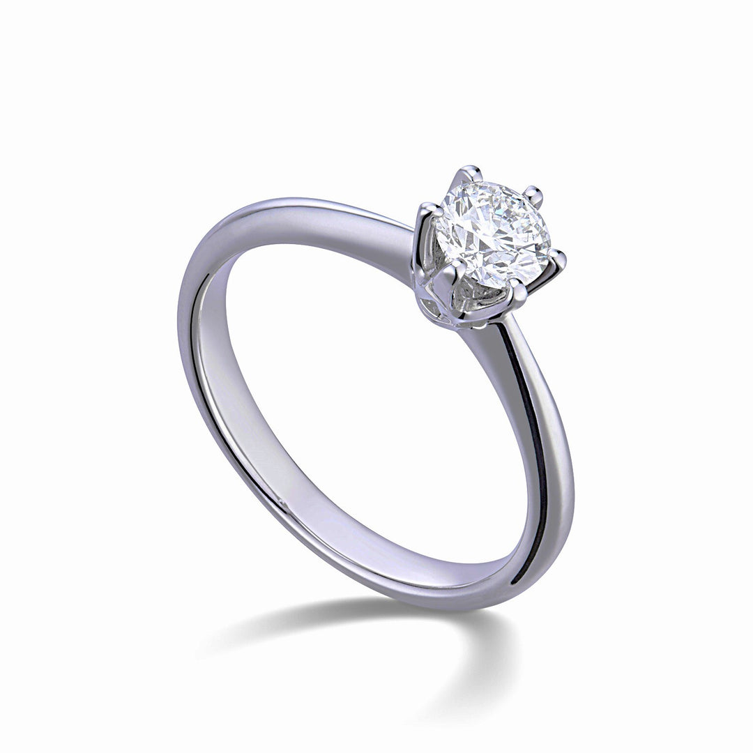 World Diamond Group anello solitario 6 punte in platino AGI1830PT-25169110150