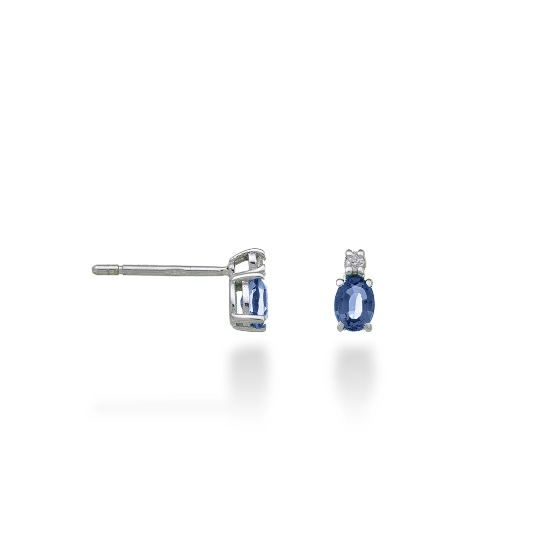 Mikiko oder 9k ovaler Saphir 4x3 ct.0,40 Durchm. 0,02 ct MO5162R4ZFD