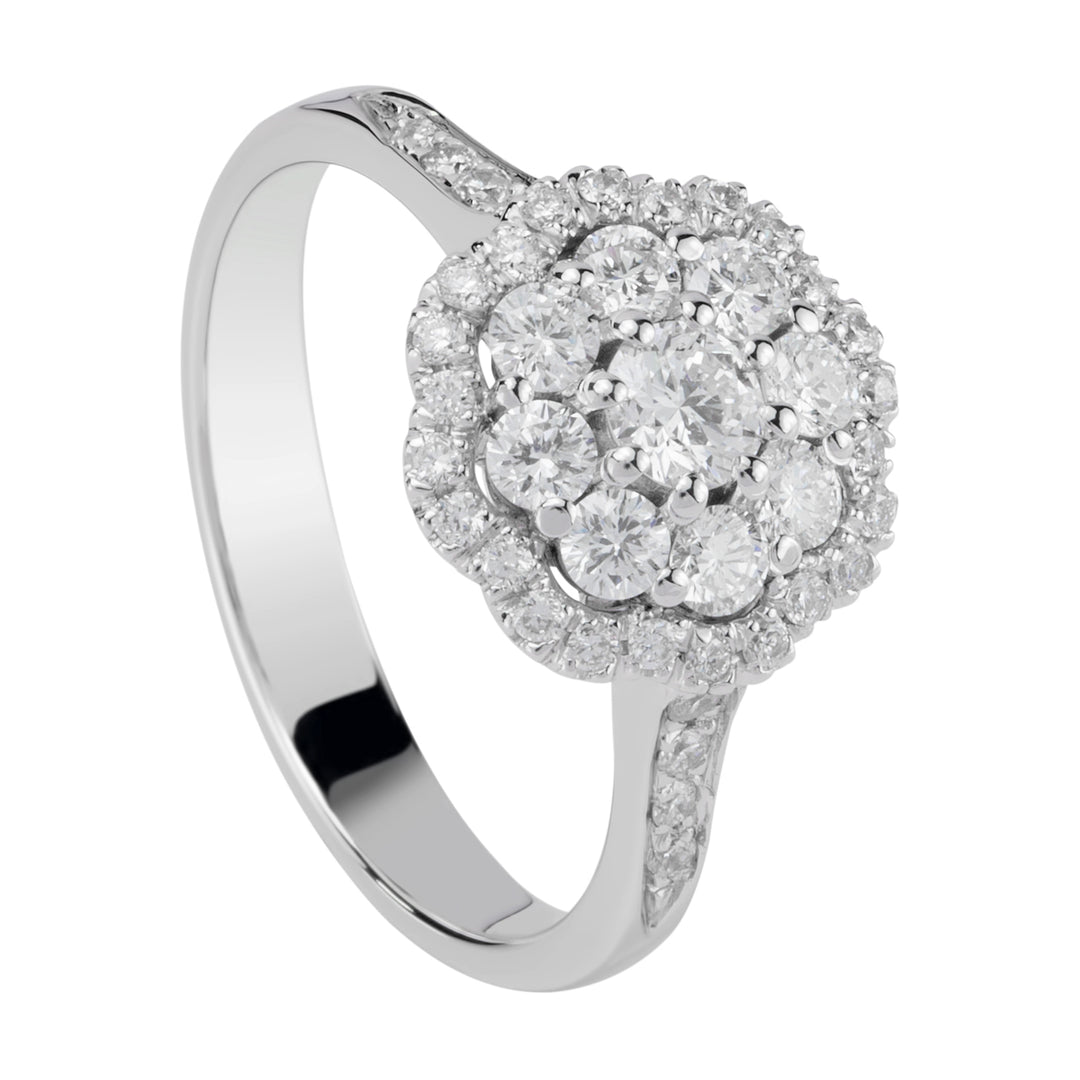 Golay-Blumenring mit 0,19 ct ACT004DI2-21344110087