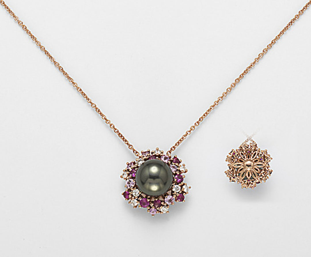 Mikiko cl 18k sspb 10/11 ct.0,35 saphirs roses et rubis ct.0,97 MD0902O3SANE100