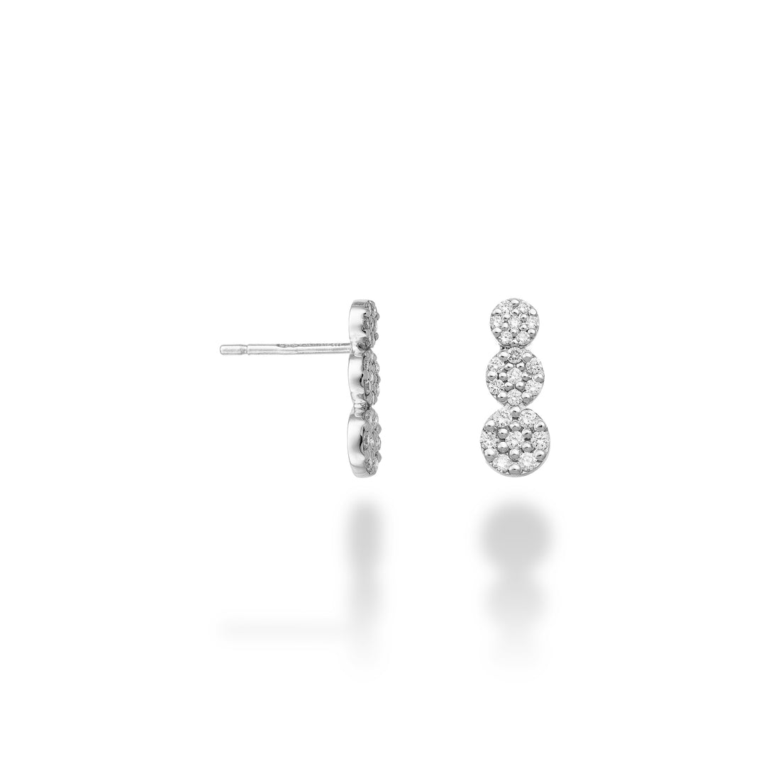 Nihama- oder 9-Karat-Trilogie mit sieben Steinpads, besetzt mit Diamanten NO5183R4BR032