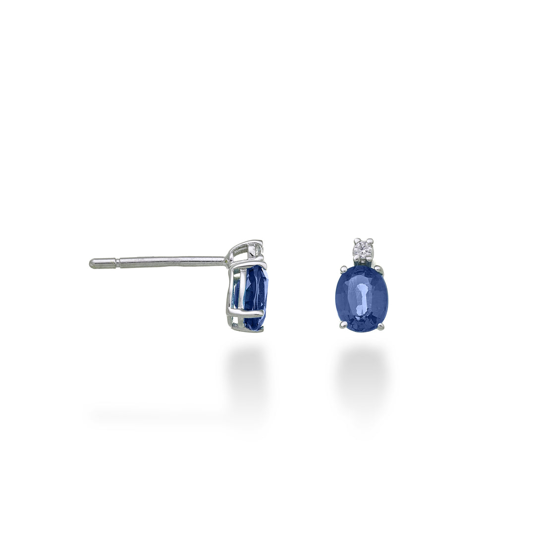 Mikiko or 9k sapphire n. oval 5x4 ct.0.80 diam. 0.02 ct MO5163R4ZFN