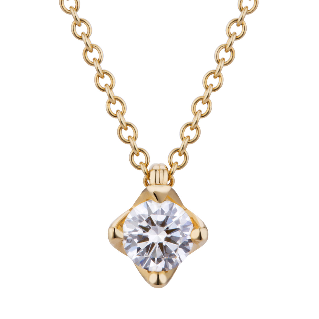 Golay light point choker 4 yellow gold tips PL011GWDI-17010110078