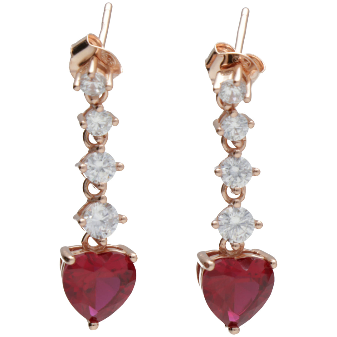 Nihama oder AG925 Edelstein Swarovski weiß und rot NO7641A3RED00