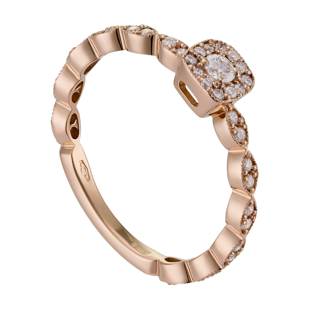 World Diamond Group marquise motif band with bar+cen.ct 0.09 AET026BDI10-18214110002