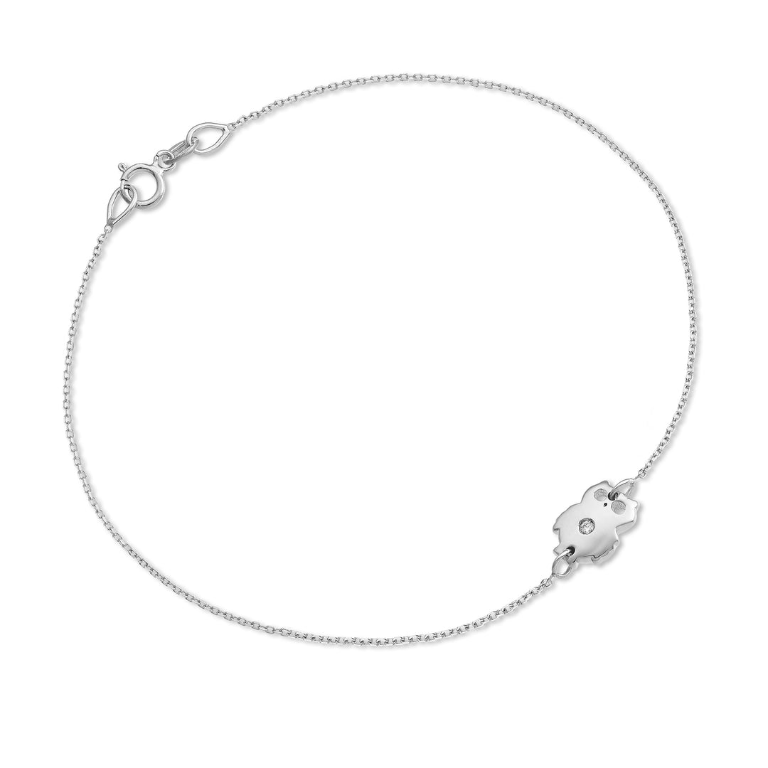 Mikiko br 18k Eule 0,01 ct Weißgold MB5044O4BR001