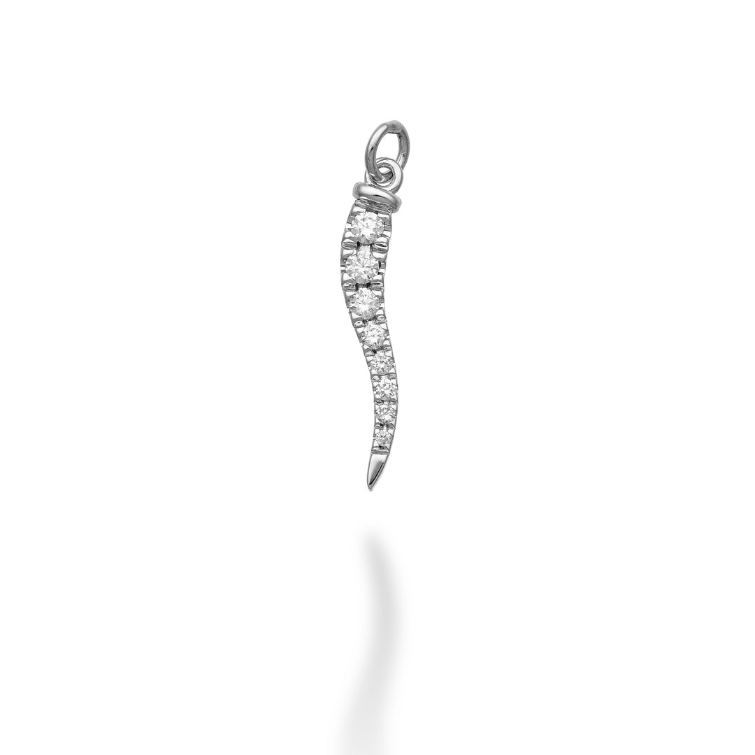 World Diamond Group Croissant-Anhänger 18 Karat ct.0,12 g vs. Weißgold GPEN220DIO4