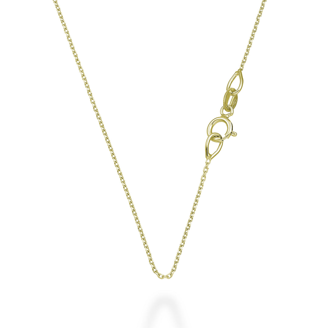 Mikiko-Katze. 18 Karat Licht mit Gelbgoldring 42 cm MXE2006O10000-42