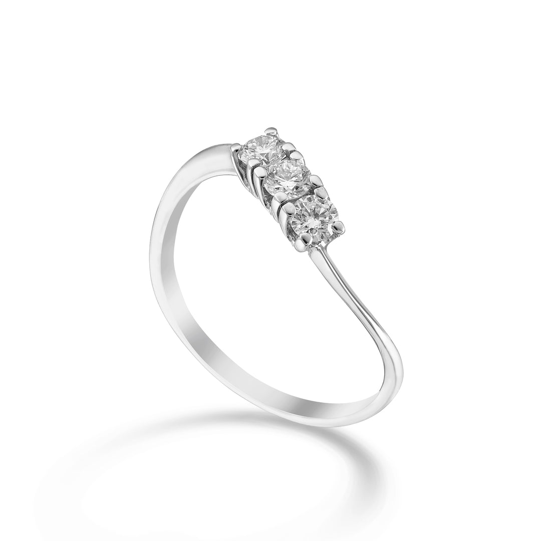 Mikiko, eine 18-karätige Trilogie mit Diamanten MA5206O4BR033
