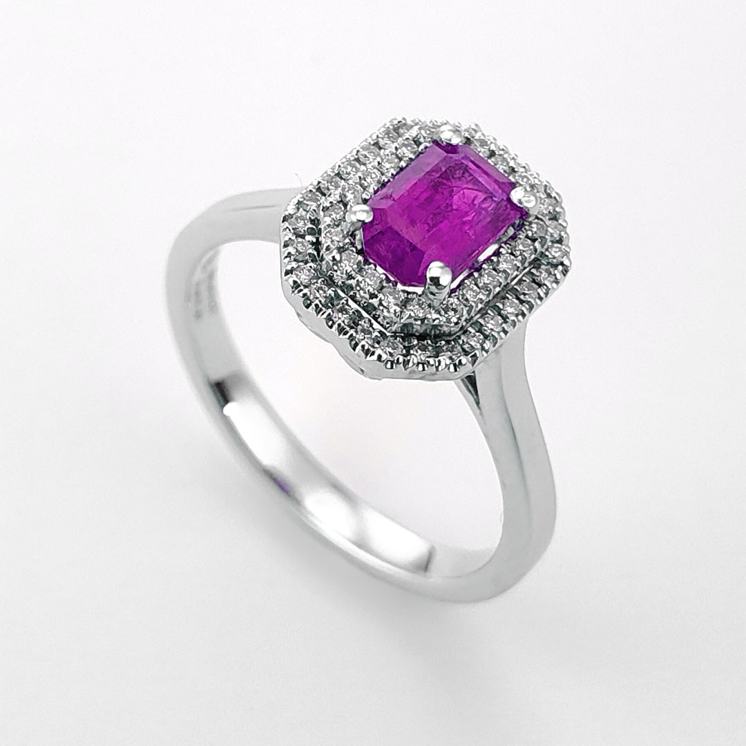 Golay anello zaff pink ott 6x4 doppio cont e gambo lisci ACLC325DIZP64-23347110090