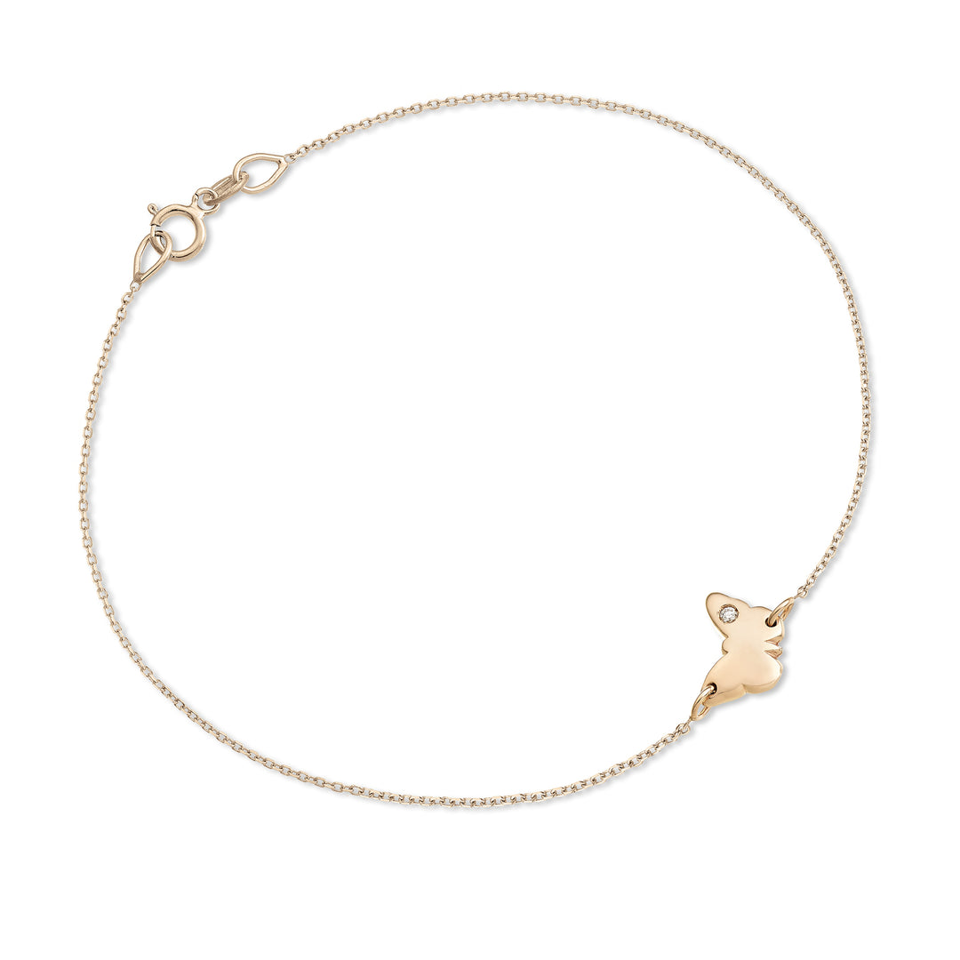 Mikiko br 18k farfalla ct.0,01 oro rosa MB5045O3BR001