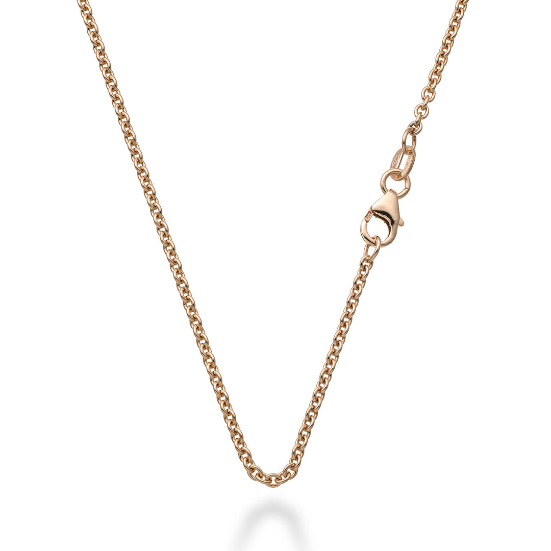 Kat. der World Diamond Group. 18 Karat Rolo Cobra Roségold cm.50 GCATROLOCOB750R-50