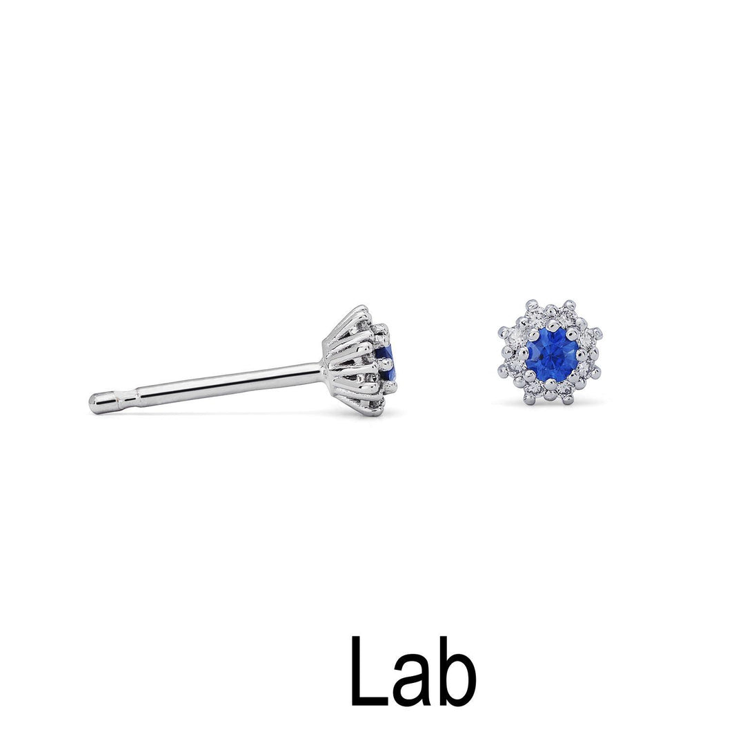 Nihama ou saphir de laboratoire 18k ct.0,16 diam. 0,08 ct taille 1 NO5066O4ZFL016