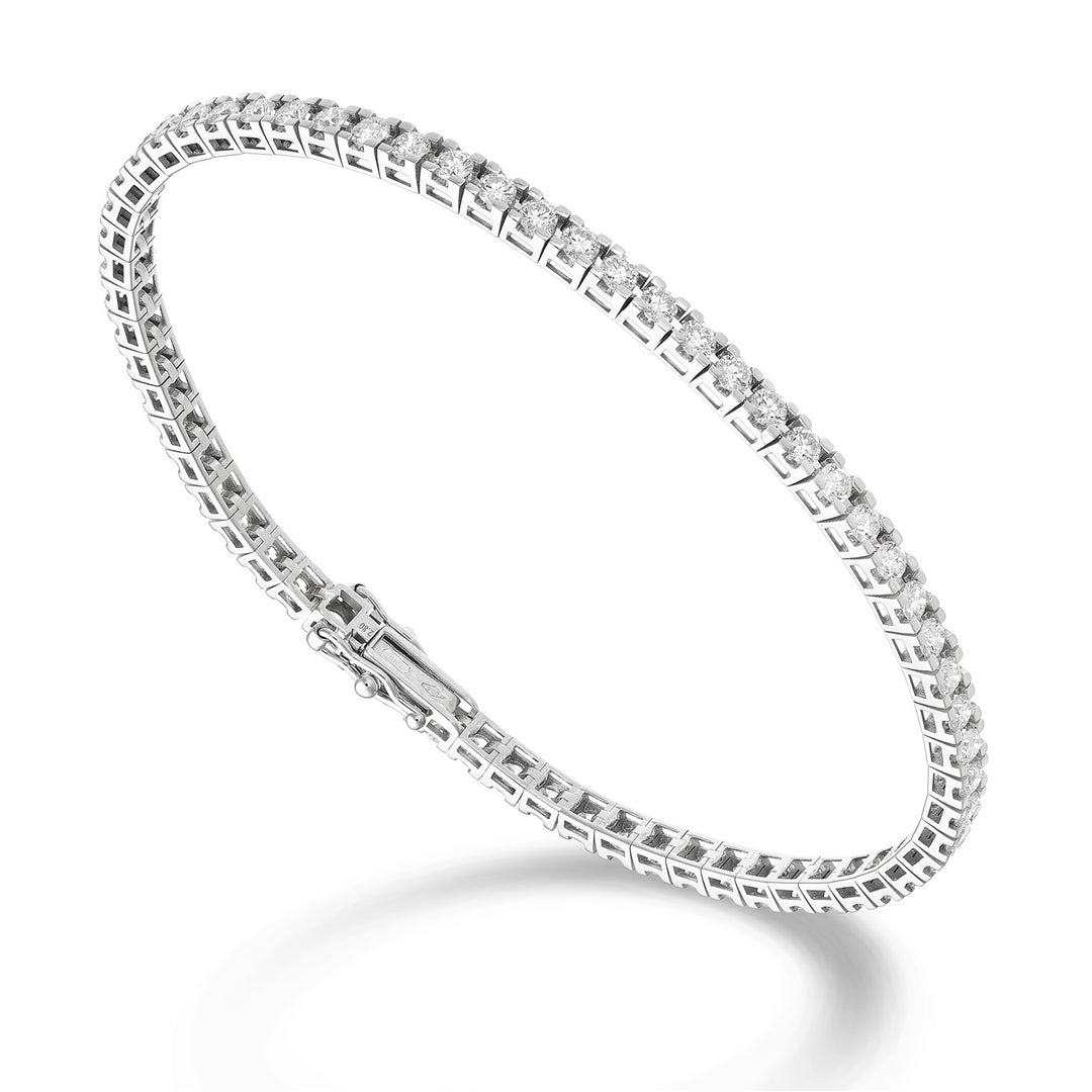 World Diamond Group bracciale tennis castone quadro light ct 0,05 cad BTQ800D005-175-25343110291