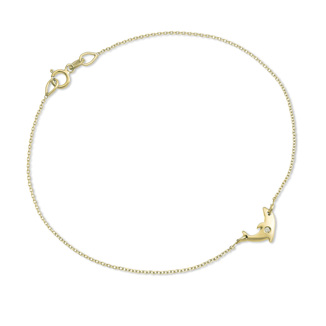 Nihama br 18k delfino ct.0,01 oro giallo NB5048O1BR001
