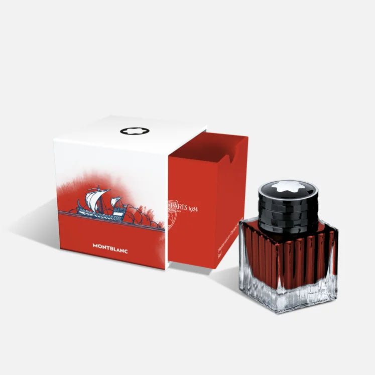 Montblanc Ink Boccetta 50ml Meisterstück x Héritage olympique Paris 1924 rouge 132952