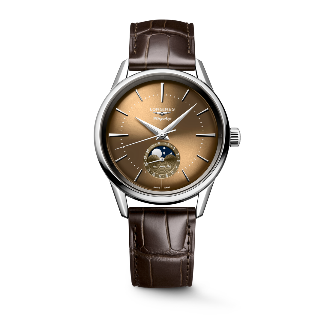 Longines orologio Flagship Heritage Moonphase 38.5 mm L4.815.4.62.2