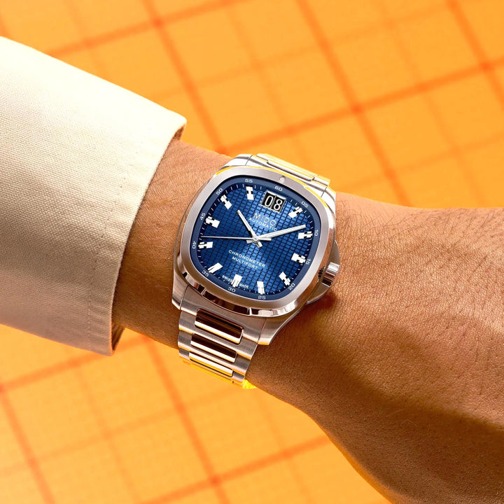 Mido watch Multifort TV Big Date Chronometer 40mm blue automatic steel M049.567.11.041.00