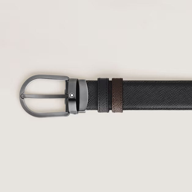 Montblanc cintura reversibile 30 mm ferro di cavallo Sartorial 222355