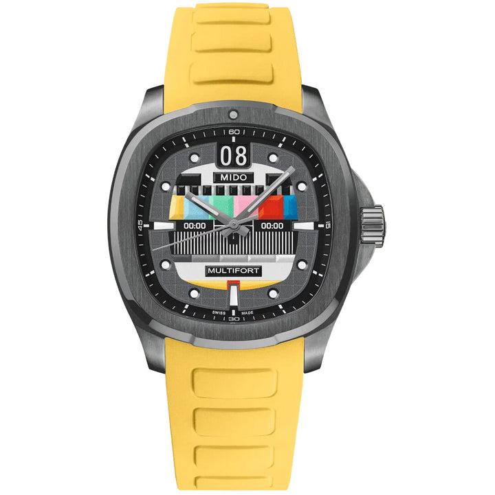 Mido orologio Multifort TV Big Date S01E02 40mm grigio automatico acciaio finitura PVD antracite M049.526.33.081.01