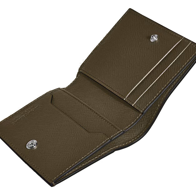 Montblanc portafoglio mini 4 tasche pelle Sartorial kaki 221508