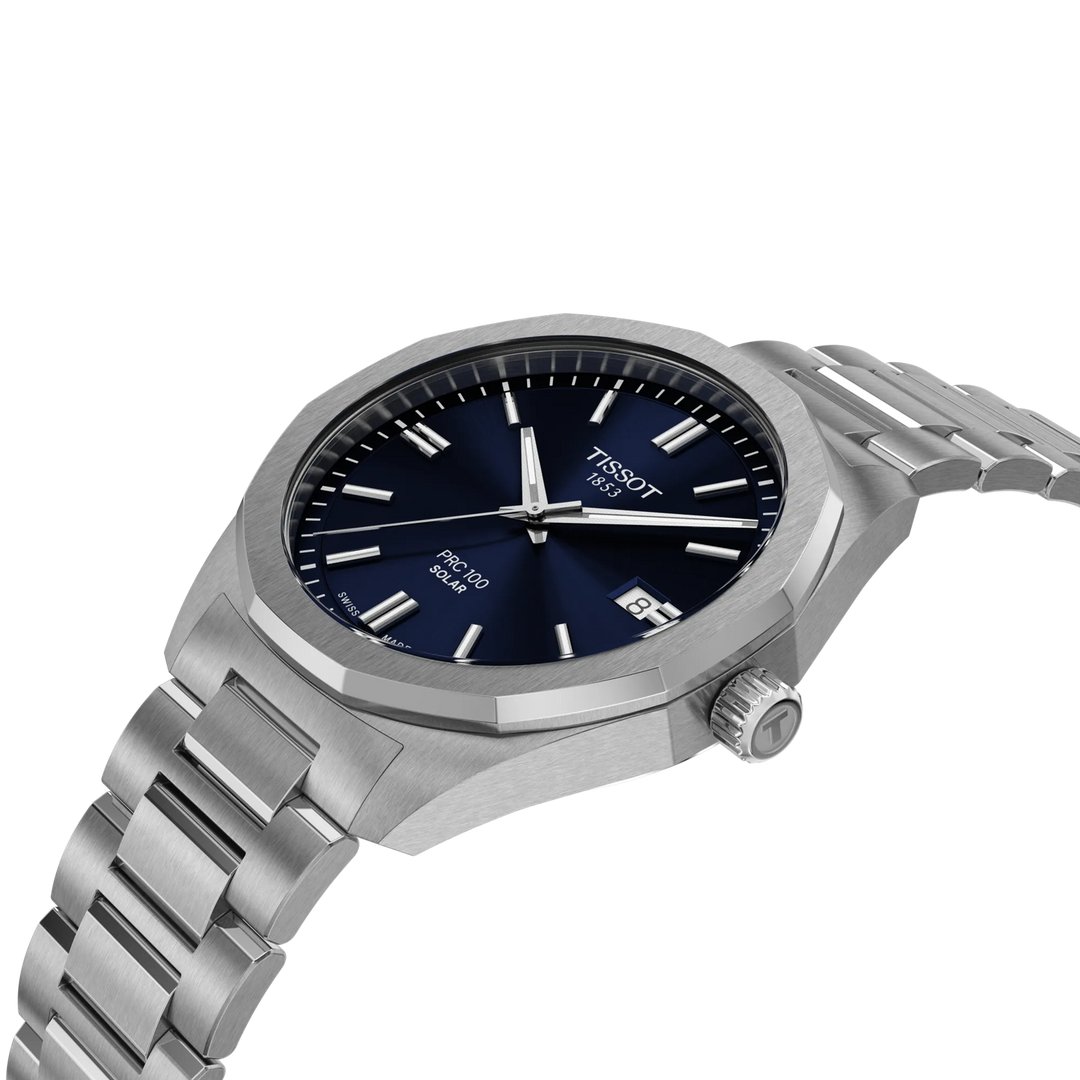 Tissot PRC 100 Solar 39 mm blauer Quarzstahl T151.422.11.041.00