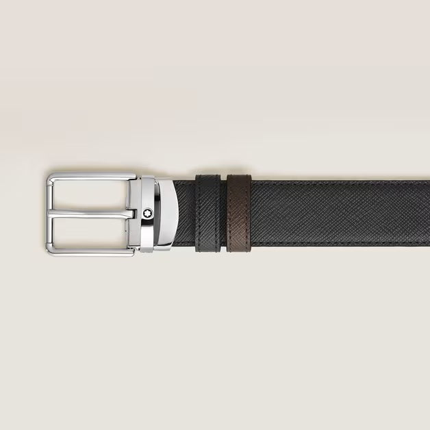 Montblanc cintura reversibile 30 mm Everyday pelle Sartorial nero/marrone 222359