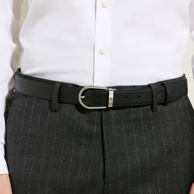 Montblanc reversible belt 30 mm horseshoe leather Sartorial 222139