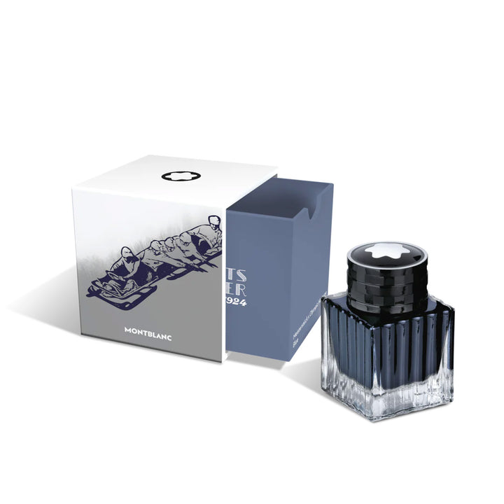 Montblanc boccetta d’inchiostro 50ml Meisterstück x Olympic Heritage Chamonix 1924 blu 132953