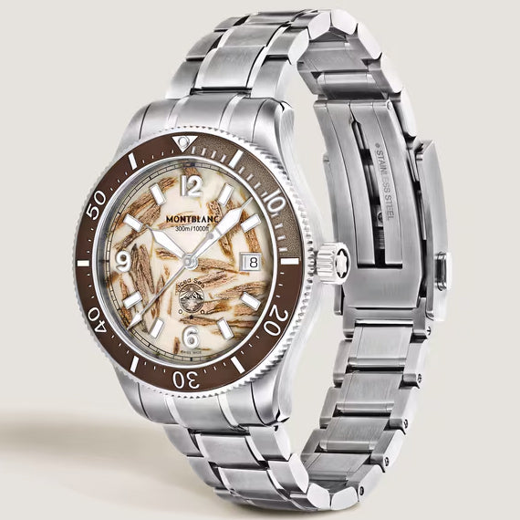 Montblanc orologio Iced Sea Automatic Date 0 Oxygen Edizione Limitata 700 Esemplari 41mm beige automatico acciaio 137211