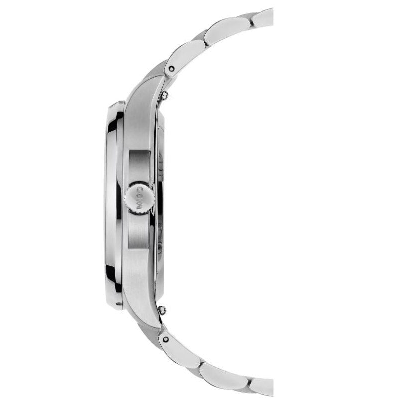 Montre Mido Multifort TV 34x35mm nacre diamants automatique acier M049.307.11.106.00