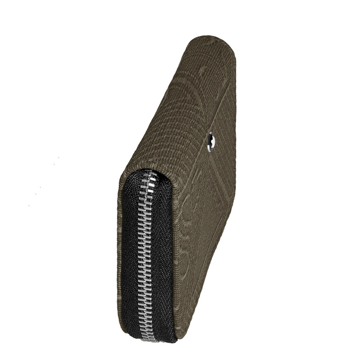 Portefeuille Montblanc avec zip 2 mini compartiments 4810 vert kaki 220263