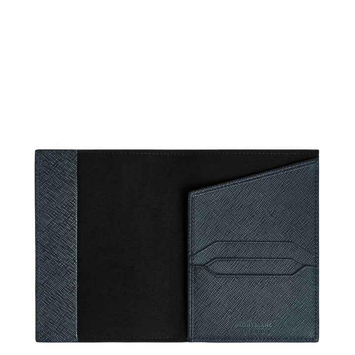 Montblanc custodia per passaporto Sartorial tweed blu 220433