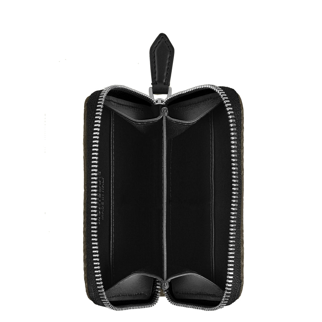 Portefeuille Montblanc avec zip 2 mini compartiments 4810 vert kaki 220263