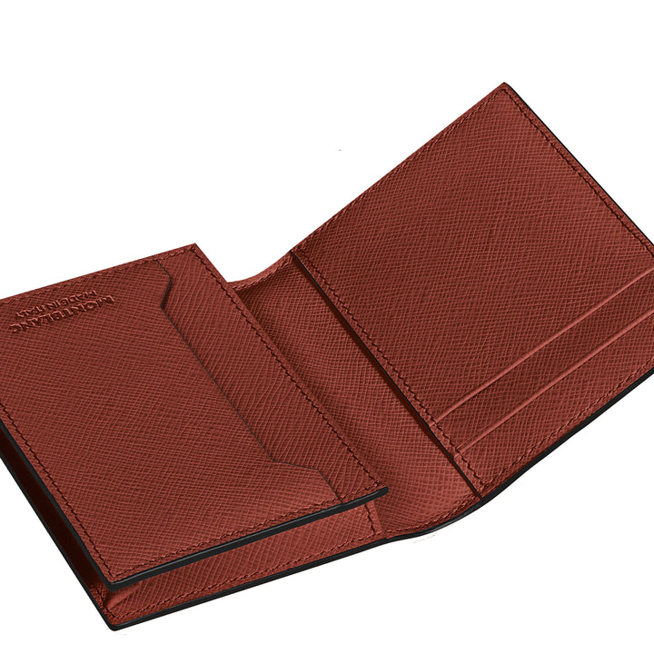 Porte-cartes Montblanc 4 poches Sartorial cuir chêne rouge 223045