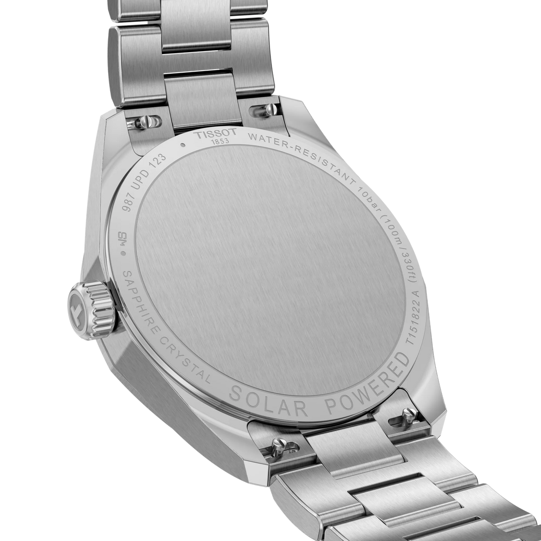 Tissot PRC 100 Solar 39mm acier quartz bleu clair T151.822.11.351.00