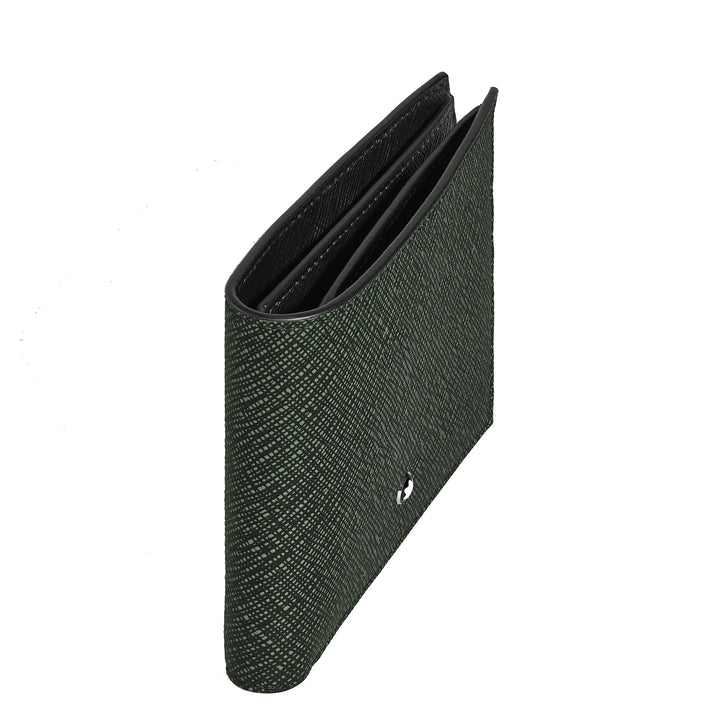 Montblanc-Geldbörse mit 6 Fächern, modisches Tweed-Khaki, 220385