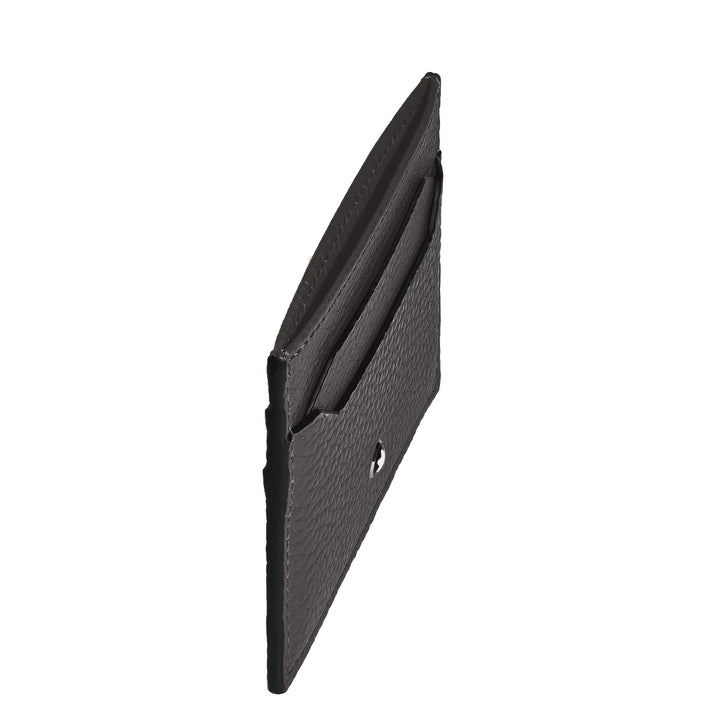 Montblanc portacarte 5 Tasche pelle grana forged iron 223031