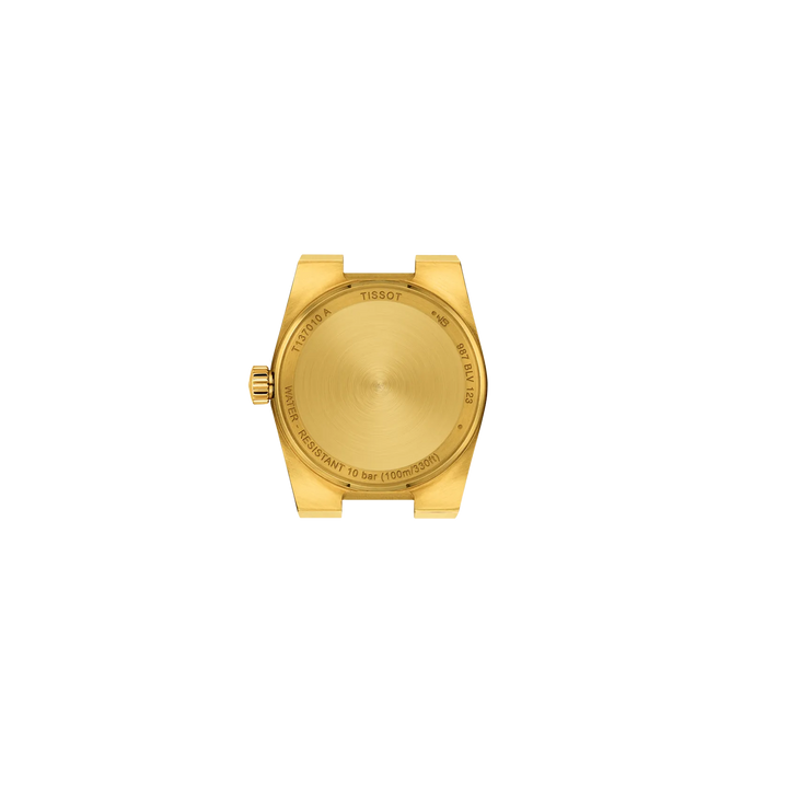 Tissot PRX 25 mm Champagner-Quarz-Stahl, Gelbgold, PVD-Finish T137.010.33.021.00