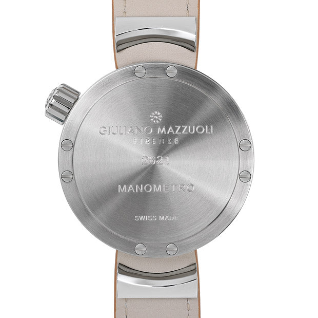 Giuliano Mazzuoli orologio Manometro 45mm bianco automatico acciaio MRP05N