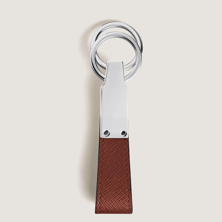 Montblanc Sartorial leather key ring red oak 223071