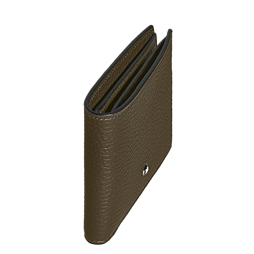 Portefeuille Montblanc 6cc kaki 220197